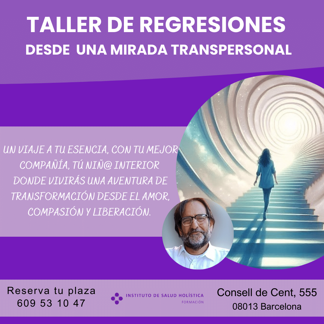 Taller de regresiones Pedro castaño - Centro de formación terapias alternativas y Medicina Holística en Barcelona. Ofrecemos cursos de Medicina Integrativa. Visite nuestro Centro/Escuela o contacte al 609 53 10 47 para mas información.