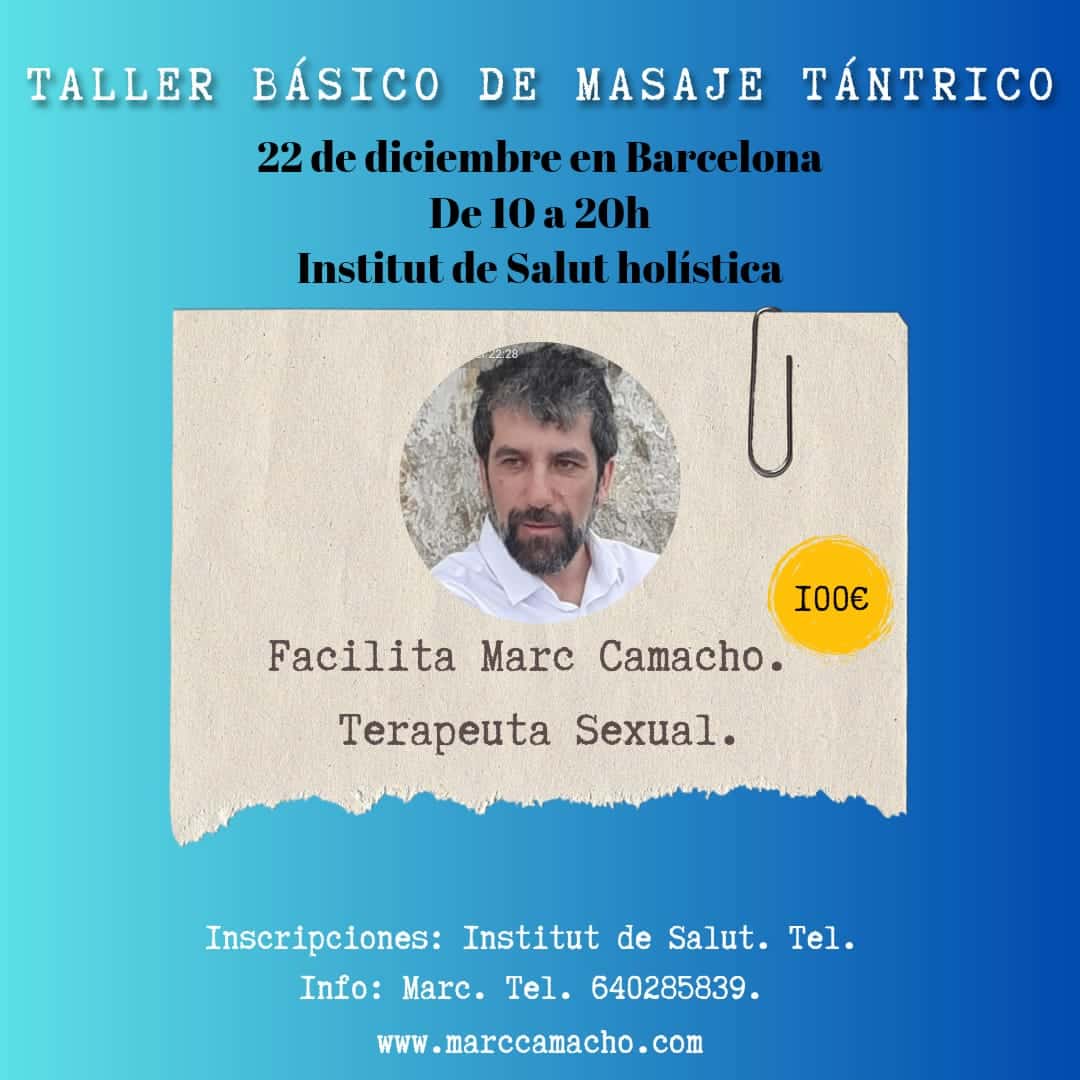 Taller básico de masaje Tántrico